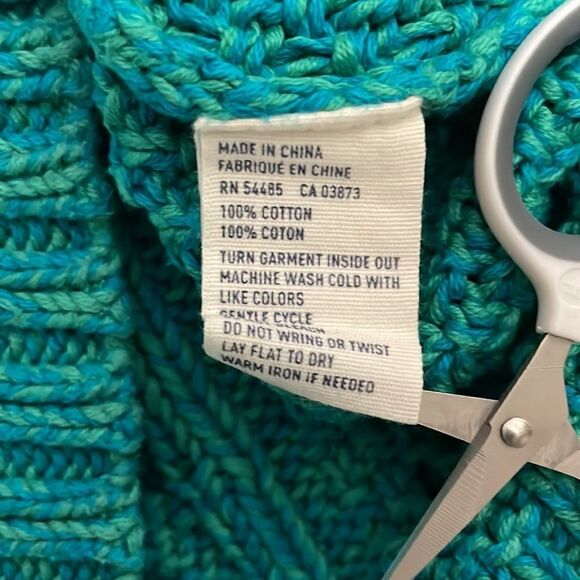 AMERICAN Eagle Boat Neck Knit Sweater 100% Cotton Size Small - Picture 10 of 10